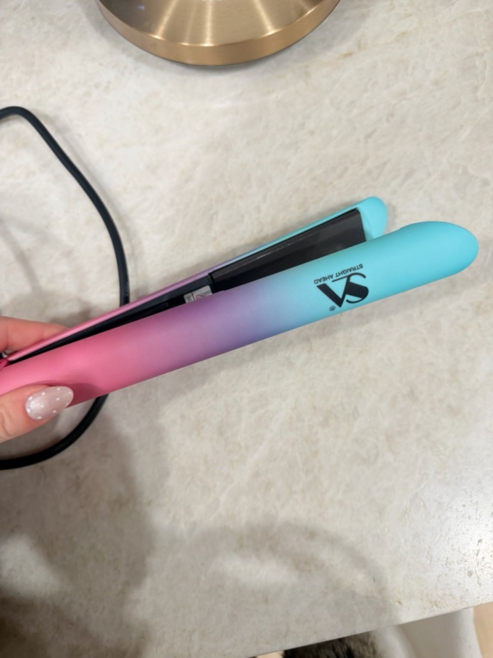 SA-Styling Pro Gradient Mini Hair Straightener - Pink to Blue